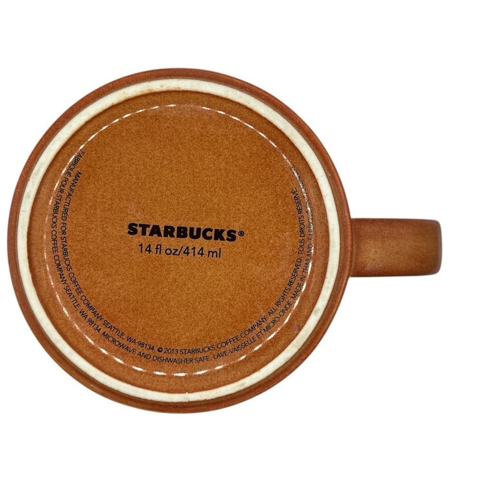 Starbucks Rust colored Mug. 14 oz. Like new.
Fall. Autumn. Thanksgiving. - Picture 3 of 7